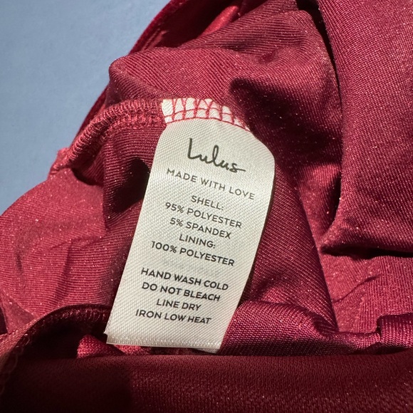 Lulus Feeling Festive Burgundy Velvet Surplice Long Sleeve Jumpsuit Holiday S - Picture 11 of 11